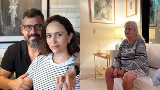 Juliano Cazarré e a esposa Leticia acolhem senhora perdida na rua e pedem ajuda para encontrar sua família