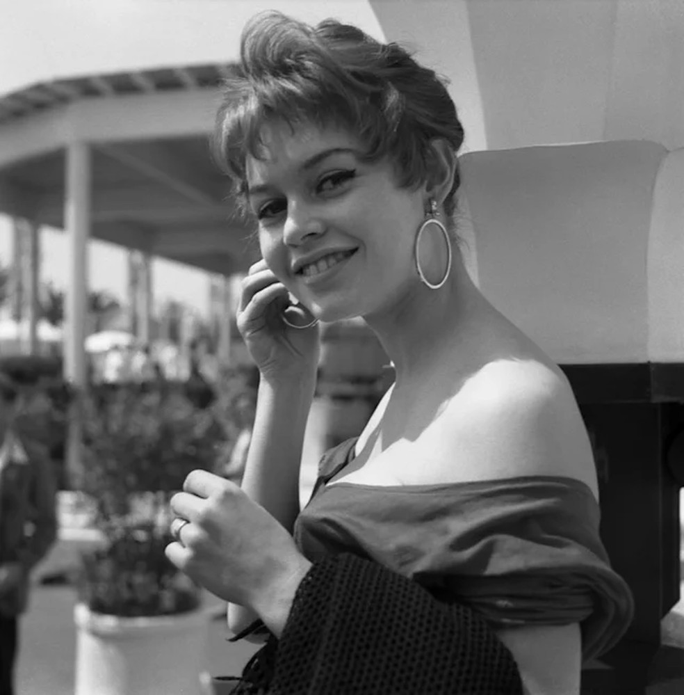 Brigitte Bardot no Festival de Cannes em 1955 — Foto: Getty Images