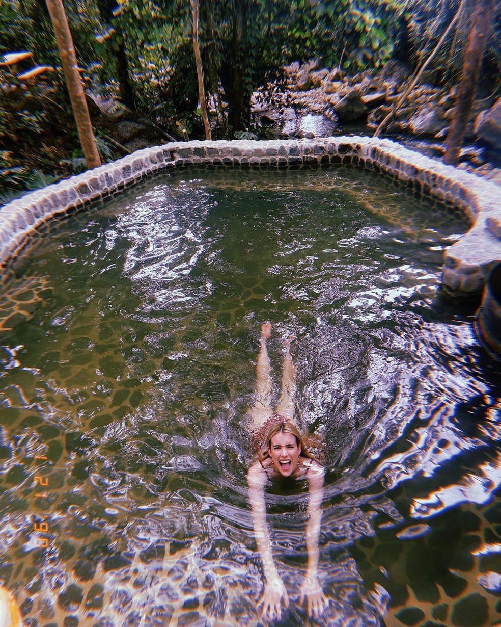 Emma Roberts de férias na Costa Rica — Foto: Instagram