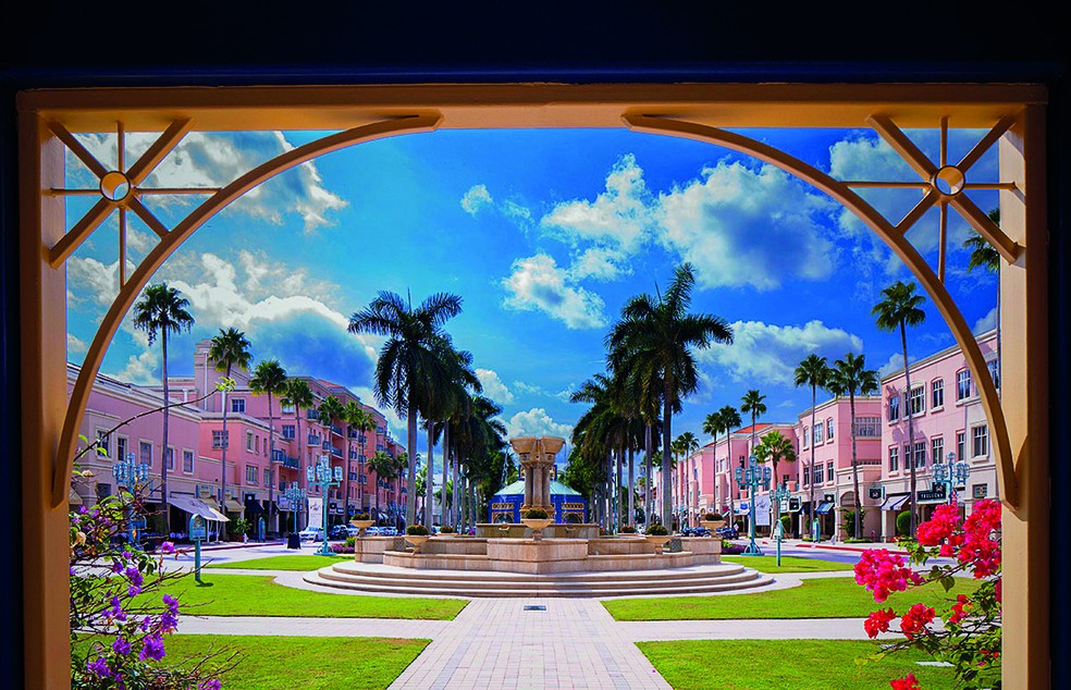 Mizner Park, em Boca Raton — Foto: Divulgação