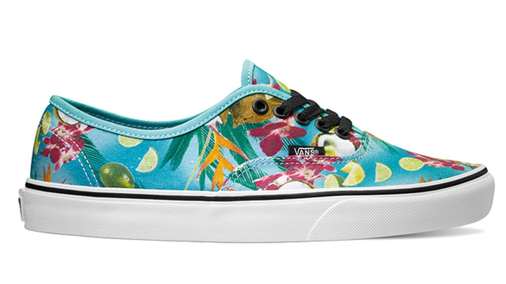 T nis fashion Vans lan a cole o tropical com flores e cocos 3