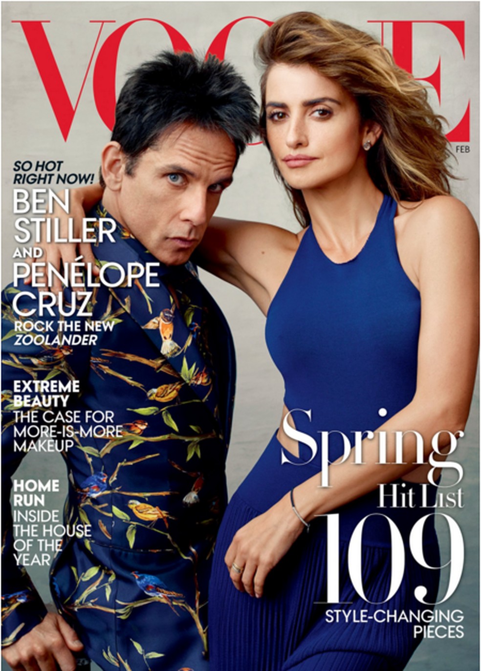 Zoolander e Penélope Cruz (Foto: Reprodução Vogue America) — Foto: Glamour