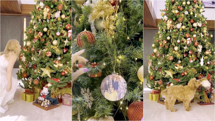 Angélica impressiona ao mostrar decoração personalizada de sua árvore de Natal