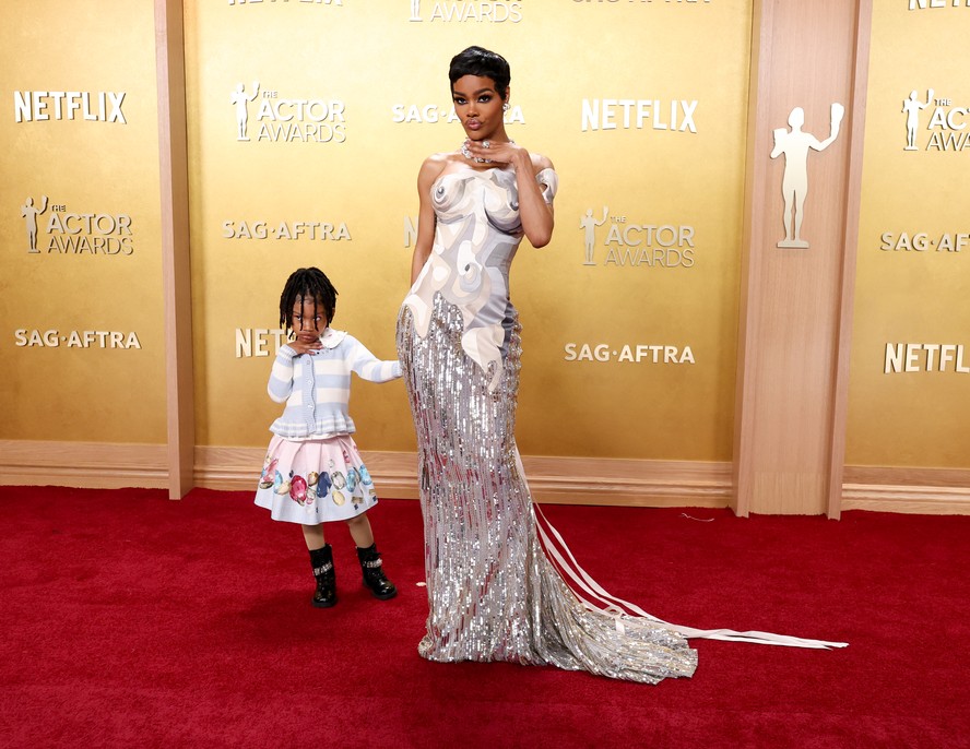 Teyana Taylor recebe ajuda da filha de 5 anos no tapete vermelho do ...