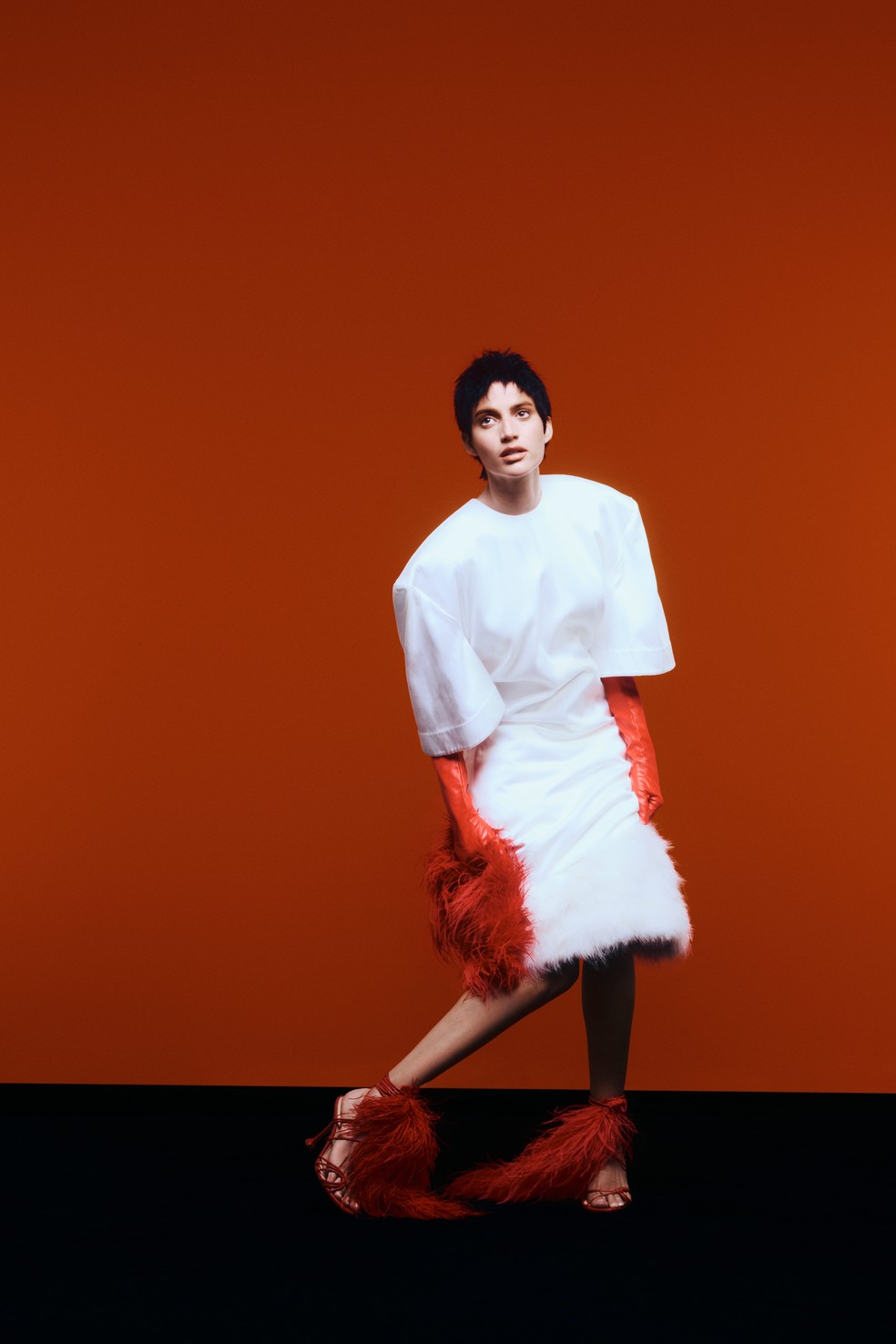 Vestido Normando;  luva Frou Frou Vintage — Foto: Foto Hudson Rennan