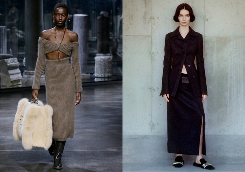 Tendências do Inverno 2021-2022 para ficar de olho (Foto: Divulgação / Fendi / Proenza Schouler ) — Foto: Glamour
