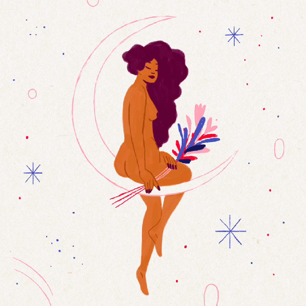 A ginecologia natural busca incentivar mulheres a conhecerem seus corpos e ciclos (Arte: Marcella Tamayo ) — Foto: Glamour