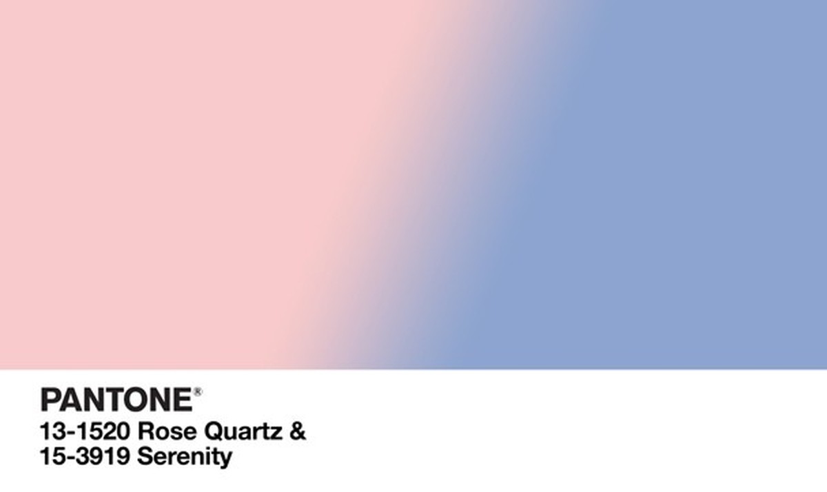 Pantone terá duas cores do ano em 2016: Rose Quartz e Serenity