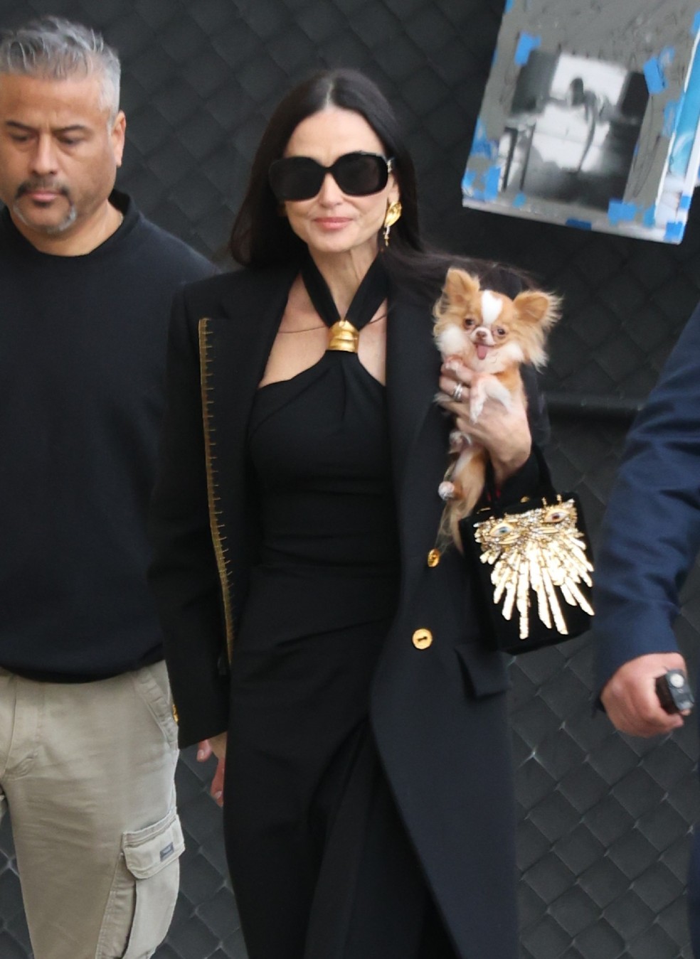 Demi Moore e Piaf flagradas nos Estados Unidos — Foto: Getty Images