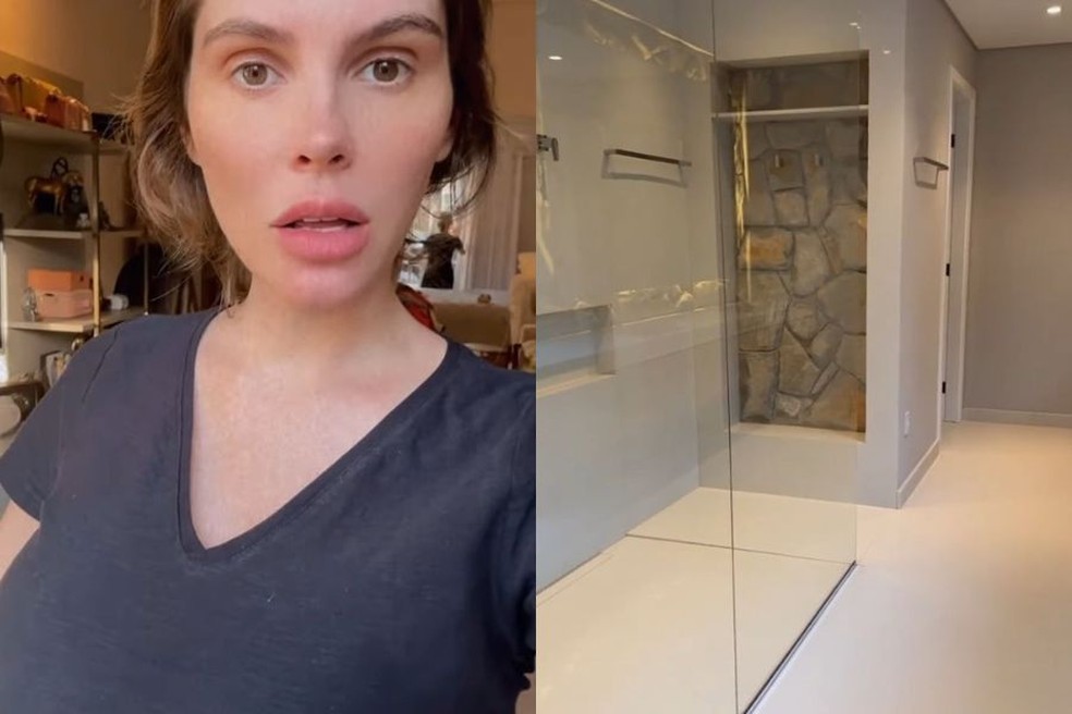 Bárbara Evans mostra evolução de obra na mansão, com closet imenso ...