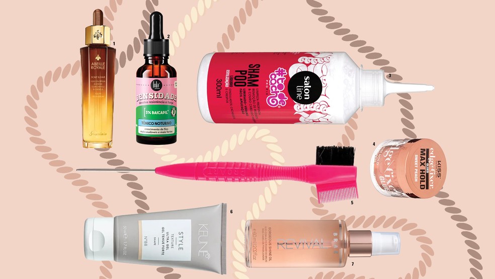 Cuidados com tranças no cabelo: produtos e dicas para tratar os fios antes, durante e depois  — Foto: Foto: Divulgação. Arte: Manoela Morel