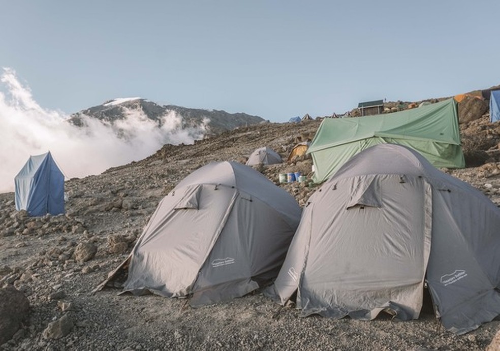 O acampamento base (Foto: Marina Pedroso) — Foto: Glamour