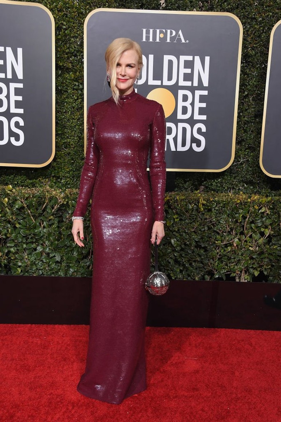 Nicole Kidman no Globo de Ouro 2019 (Foto: Getty Images) — Foto: Glamour