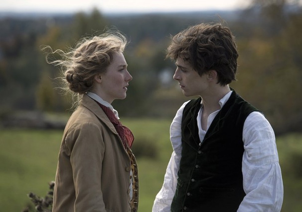 Saoirse Ronan and TimothŽe Chalamet in Columbia PicturesÕ LITTLE WOMEN. (Foto: Sony Pictures/Divulgação) — Foto: Glamour
