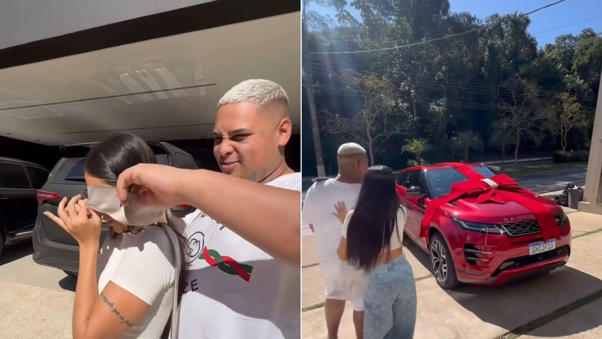 MC Ryan SP presenteia Giovanna Roque com carro de luxo e itens de grife