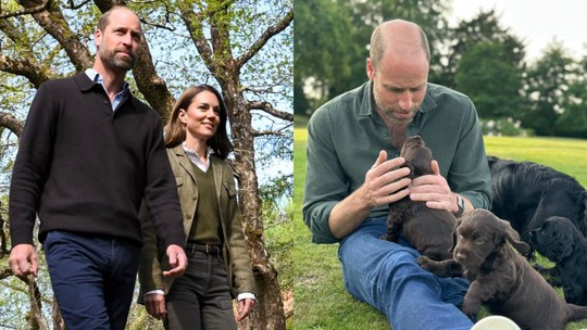 Príncipe William e Kate Middleton são criticados pela PETA após cadela da família ter filhotes: "Fora da realidade"