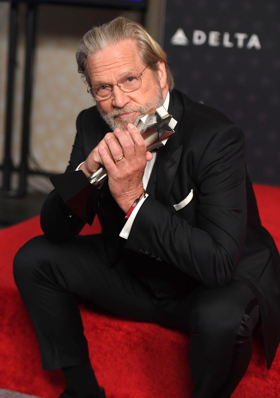 Jeff Bridges no Critics Choice Awards 2023 — Foto: Getty Images