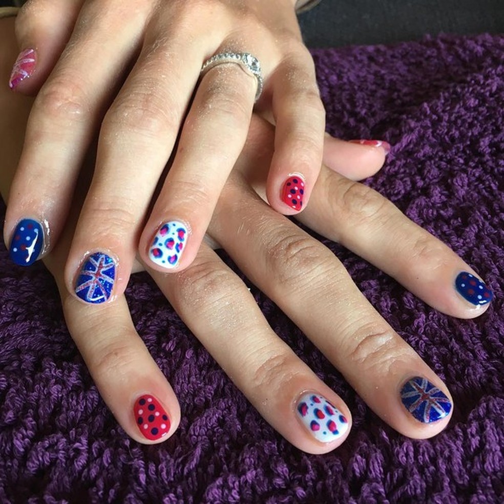 As unhas decoradas da ciclista (Foto: Reprodução/ Instagram) — Foto: Glamour