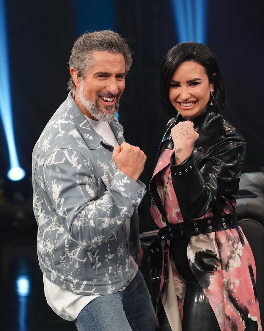 Marcos Mion e Demi Lovato