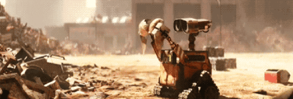 Nem o Wall-E encontra a utilidade (Foto: GIPHY) — Foto: Glamour