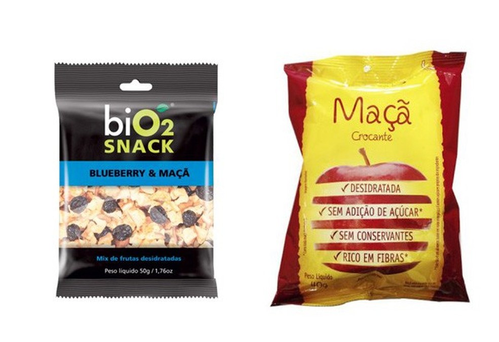 Bio 2 Snacks (R$4,50) Maça crocante, Jasmine (R$4,50)(Foto: Divulgação) — Foto: Glamour