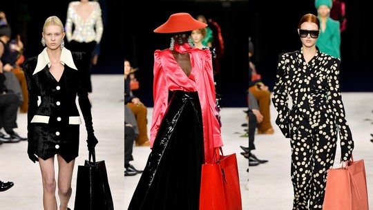 Paris Fashion Week: Balmain leva bolsa gigante à passarela em nova coleção