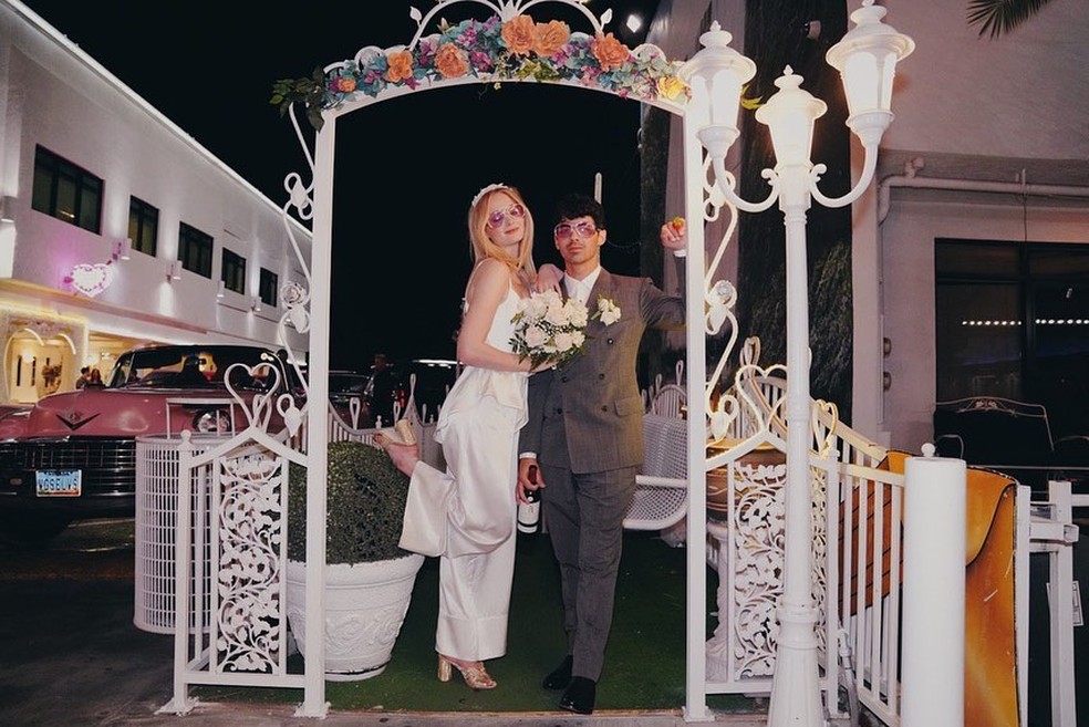 Joe Jonas e Sophie Turner se casam em Las Vegas em maio de 2019 — Foto: Instagram