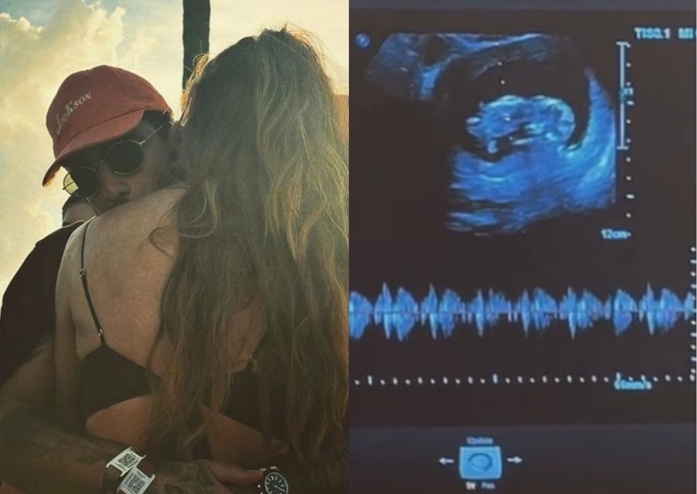 Cintia se declara para Scooby e mostra ultrassom do bebê — Foto: Reprodução/Instagram