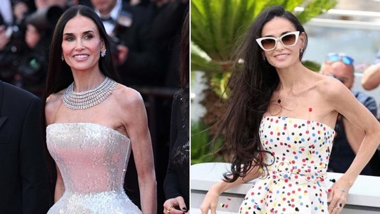 Do tapete vermelho à cerimônia de abertura: os looks de Demi Moore no Festival de Cannes 2026