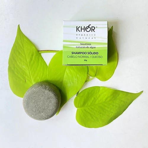 Shampoo Sólido KHOR  para cabelos normais e oleosos, R$ 38