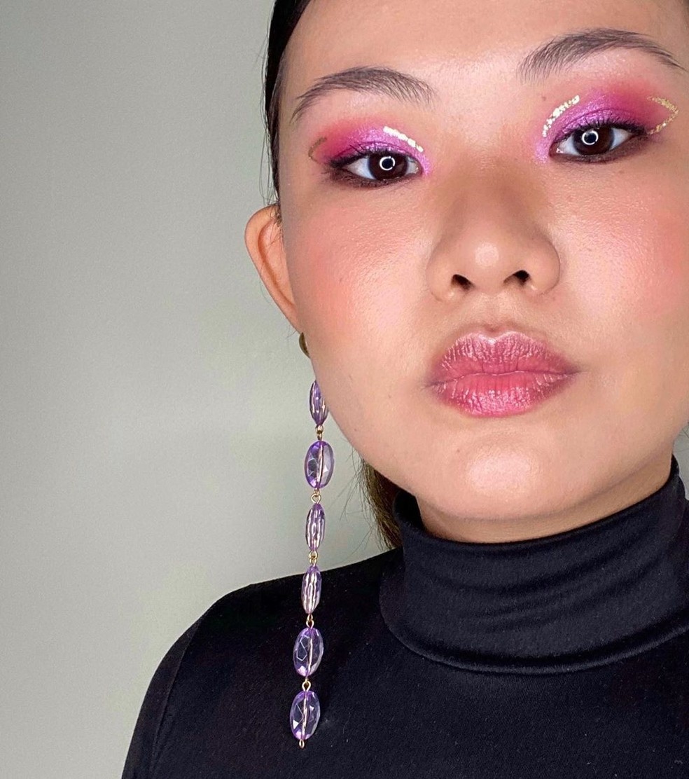 Inspiração de make para o Ano-Novo — Foto: Reprodução/ Instagram @camilasawamura
