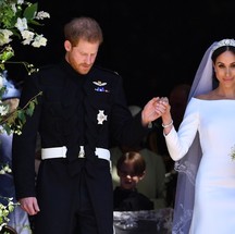 Meghan Markle em seu casamento com príncipe Harry (Foto: Getty Images) — Foto: Glamour
