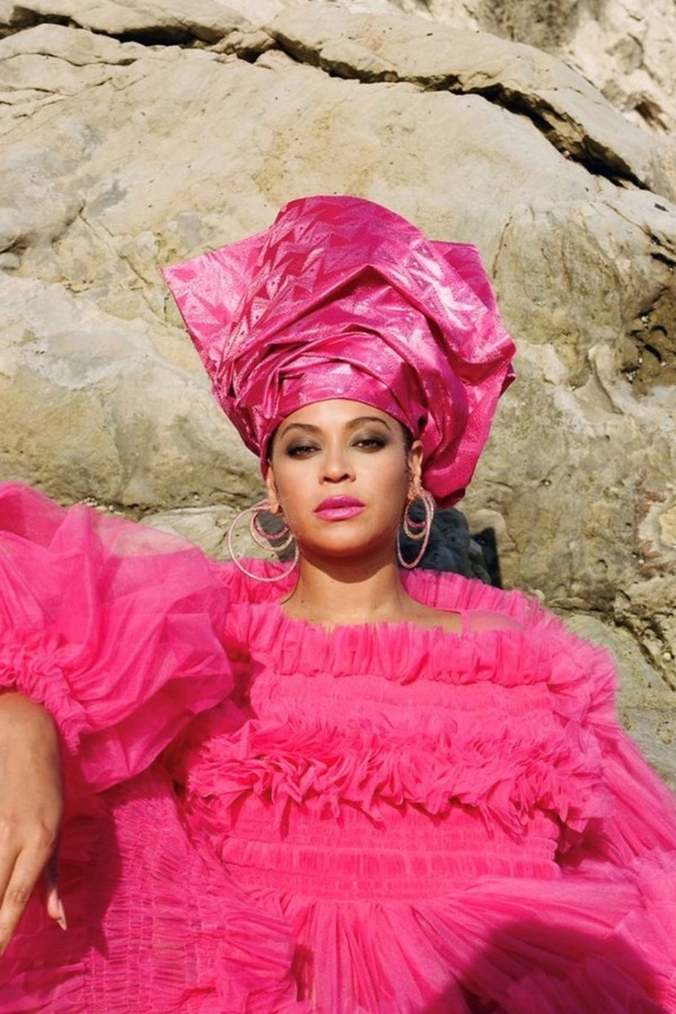 Beyoncé usa vestido Daria, de Molly Goddard (Foto: Divulgação) — Foto: Glamour