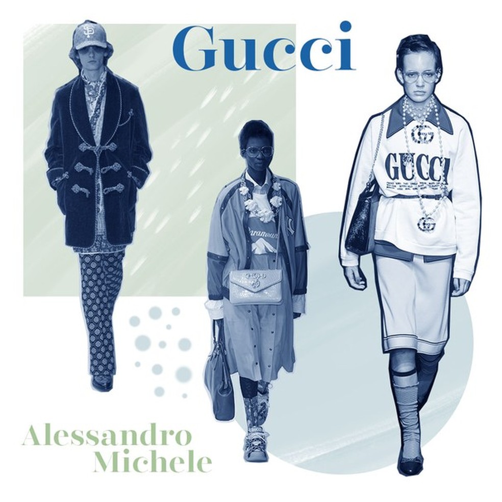 Looks Gucci por Alessandro Michele | Foto: Getty Images — Foto: Glamour