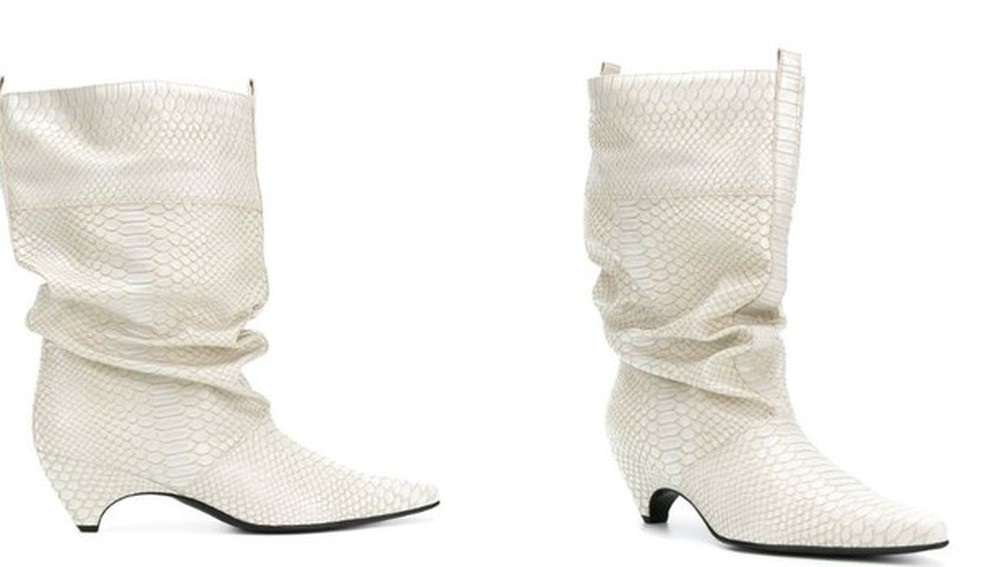 Bota branca da Stella McCartney (Foto: Reprodução Farfetch) — Foto: Glamour