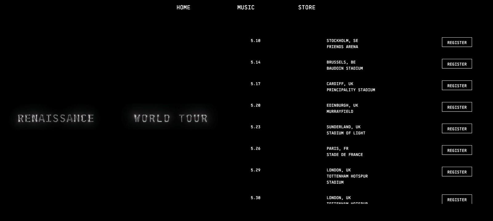 Beyoncé anuncia turnê mundial: veja lugares e datas!  — Foto: Reprodução