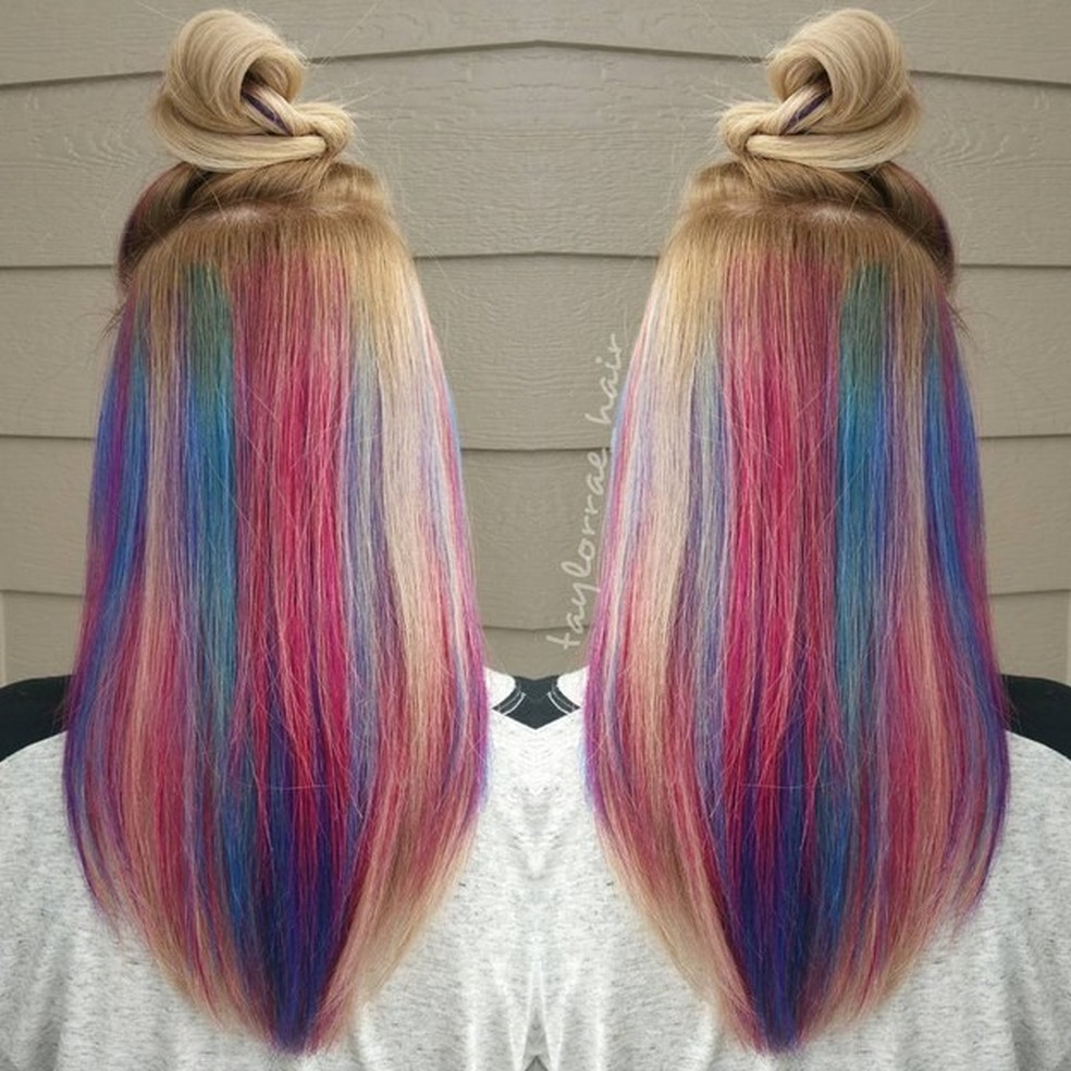 Mechas My Little Pony (Foto: Reprodução/ Instagram @taylorrae_hair) — Foto: Glamour
