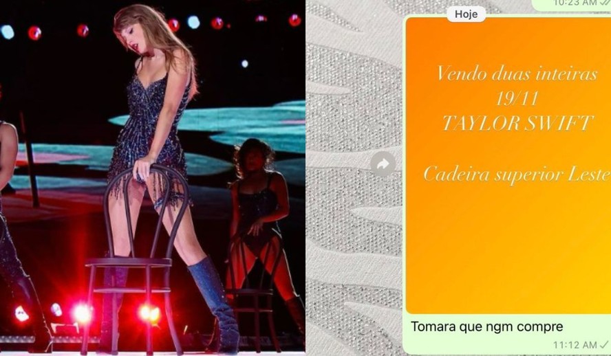 mãe de internauta vende ingresso de Taylor Swift porque ela foi no show do MC Cabelinho