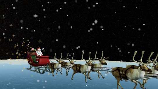 Ele já saiu do Polo Norte! Acompanhe o trajeto do Papai Noel na noite de Natal