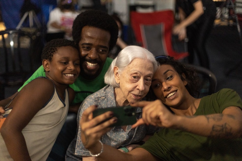 Fernanda Montenegro, Alan Rocha, Linn da Quebrada e Thawan Lucas — Foto: Divulgação/Suzanna Tierie