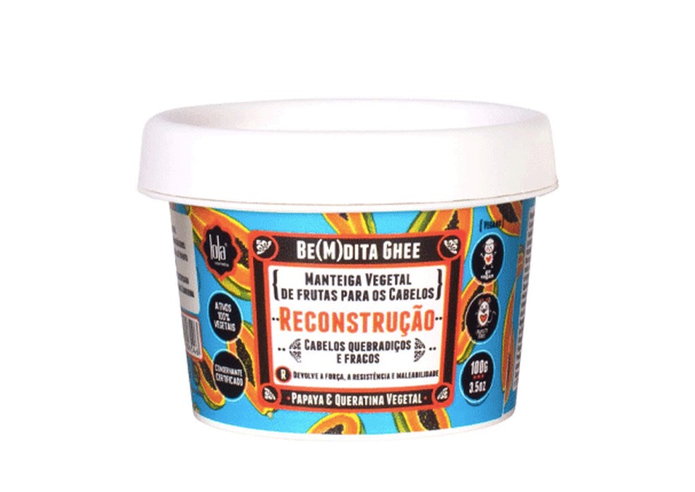 Máscara de reconstrução com papaia, Lola Cosmetics — Foto: Divulgação