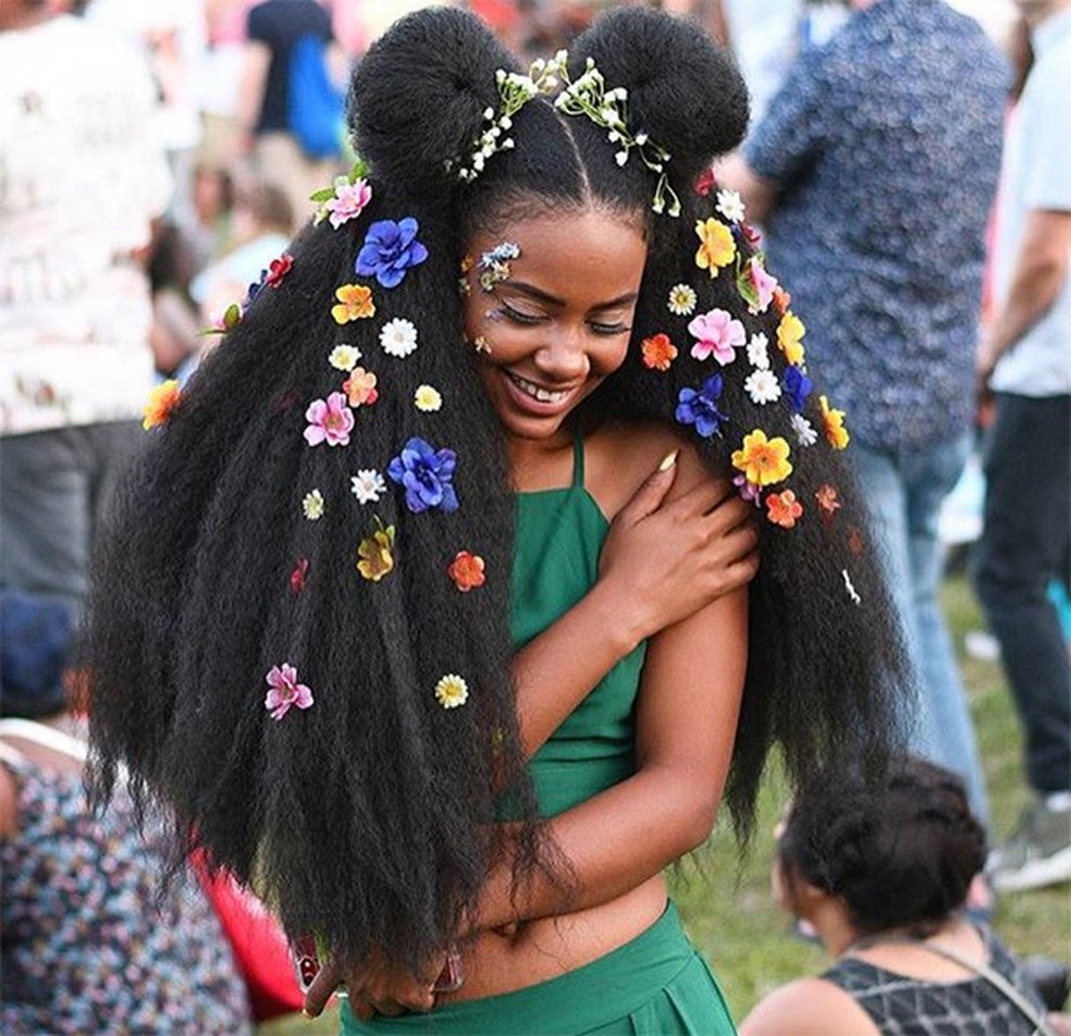 Cabelos do Afropunk (Foto: Reprodução Instagram @stonecoldstyle.la) — Foto: Glamour