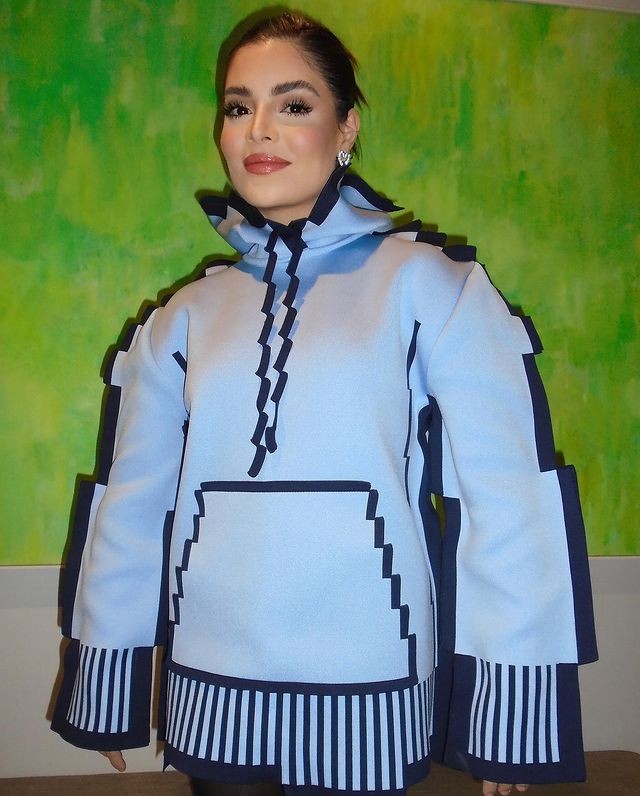 Gkay usa jaqueta pixelada Loewe — Foto: Reprodução/Instagram