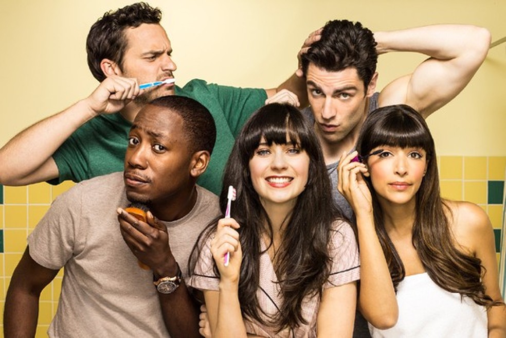 Elenco da série "New Girl" (Foto: Divulgação) — Foto: Glamour