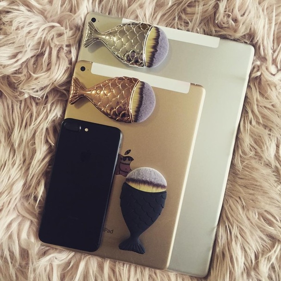Sim, as cores foram inspiradas em aparelhos da Apple! (Foto: Reprodução Instagram) — Foto: Glamour