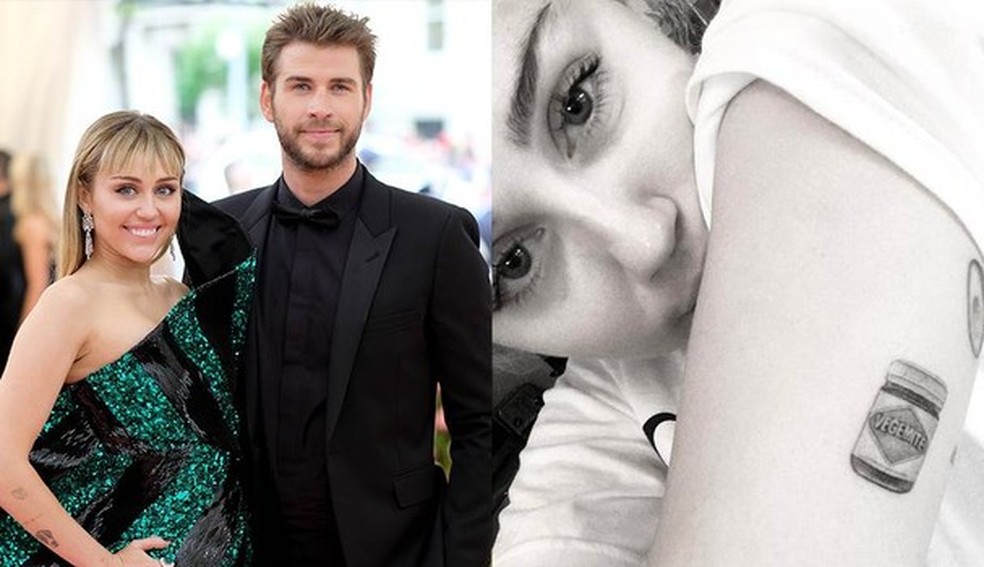 Miley Cyrus e Liam Hemsworth (Foto: Getty Images e Reprodução / Instagram) — Foto: Glamour