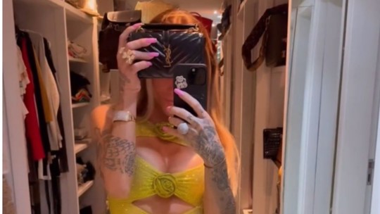 Maya Massafera aposta em vestido decotado de mais de R$14 mil
