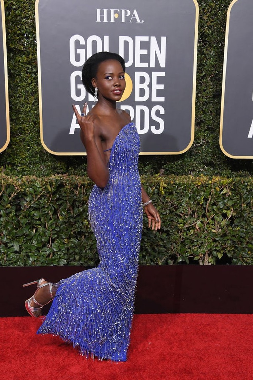 Lupita Nyong'o no Globo de Ouro 2019 (Foto: Getty Images) — Foto: Glamour