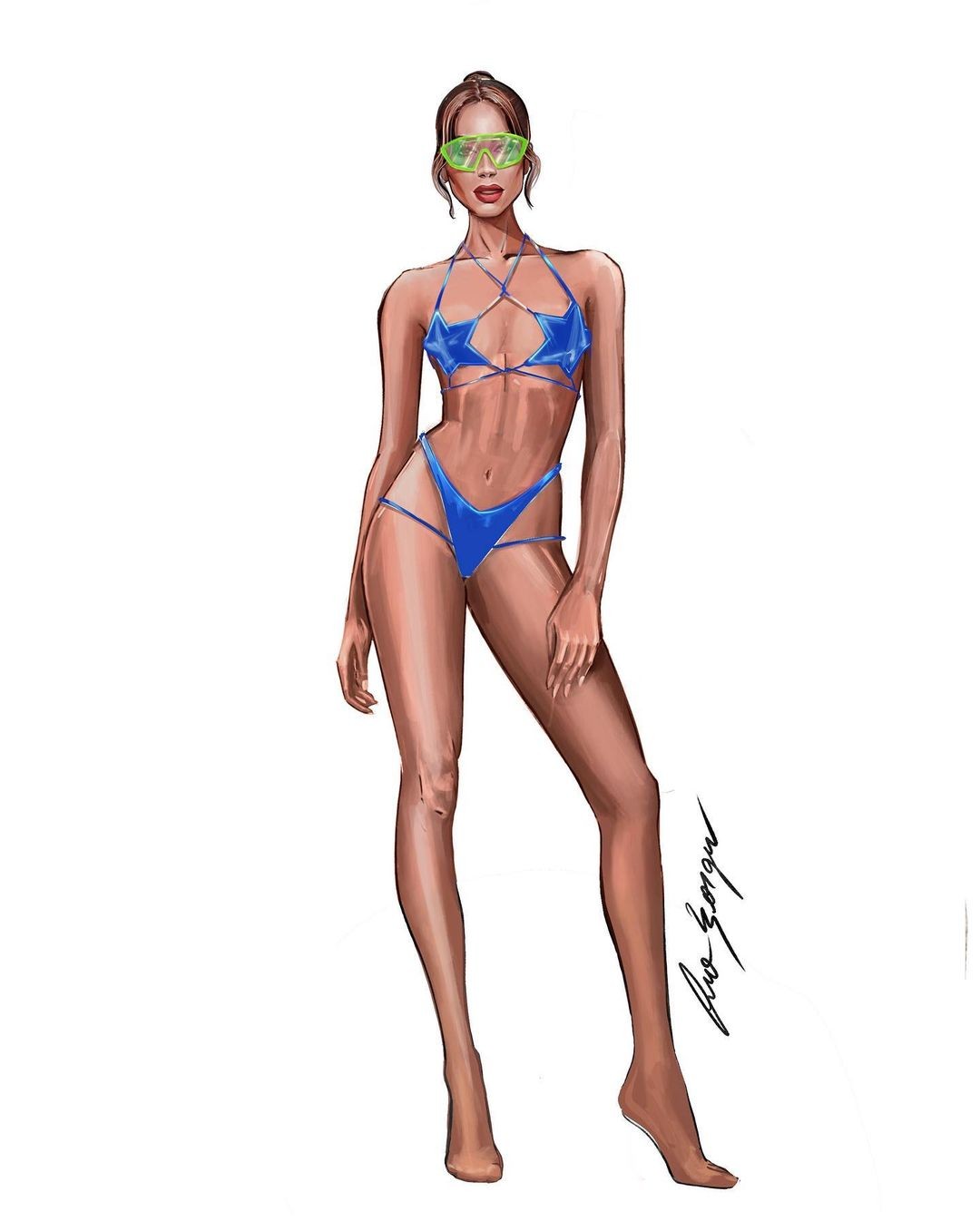 Croquis mostram looks de Anitta em "Girl From Rio" em versão ilustrada.