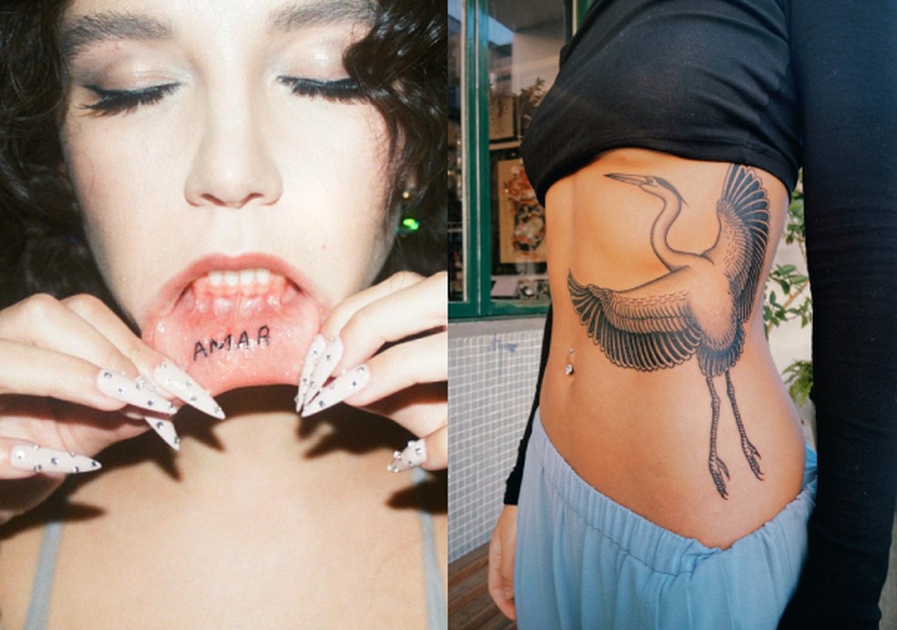 Após críticas por tatuagens, Priscilla Alcântara divulga outra tattoo e trecho de nova música: “A incoerência da fé” — Foto: Reprodução/Twitter